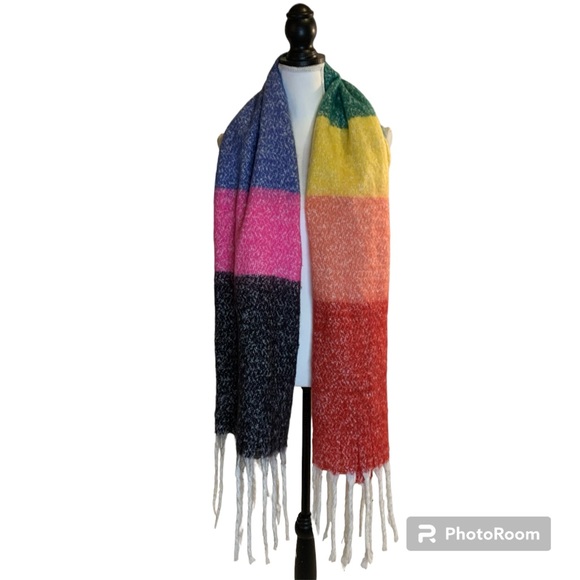 Mixit Multi-color Pastel Blanket Scarf - Picture 1 of 9